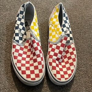 Vans Multicolor Checkerboard Slip-Ons